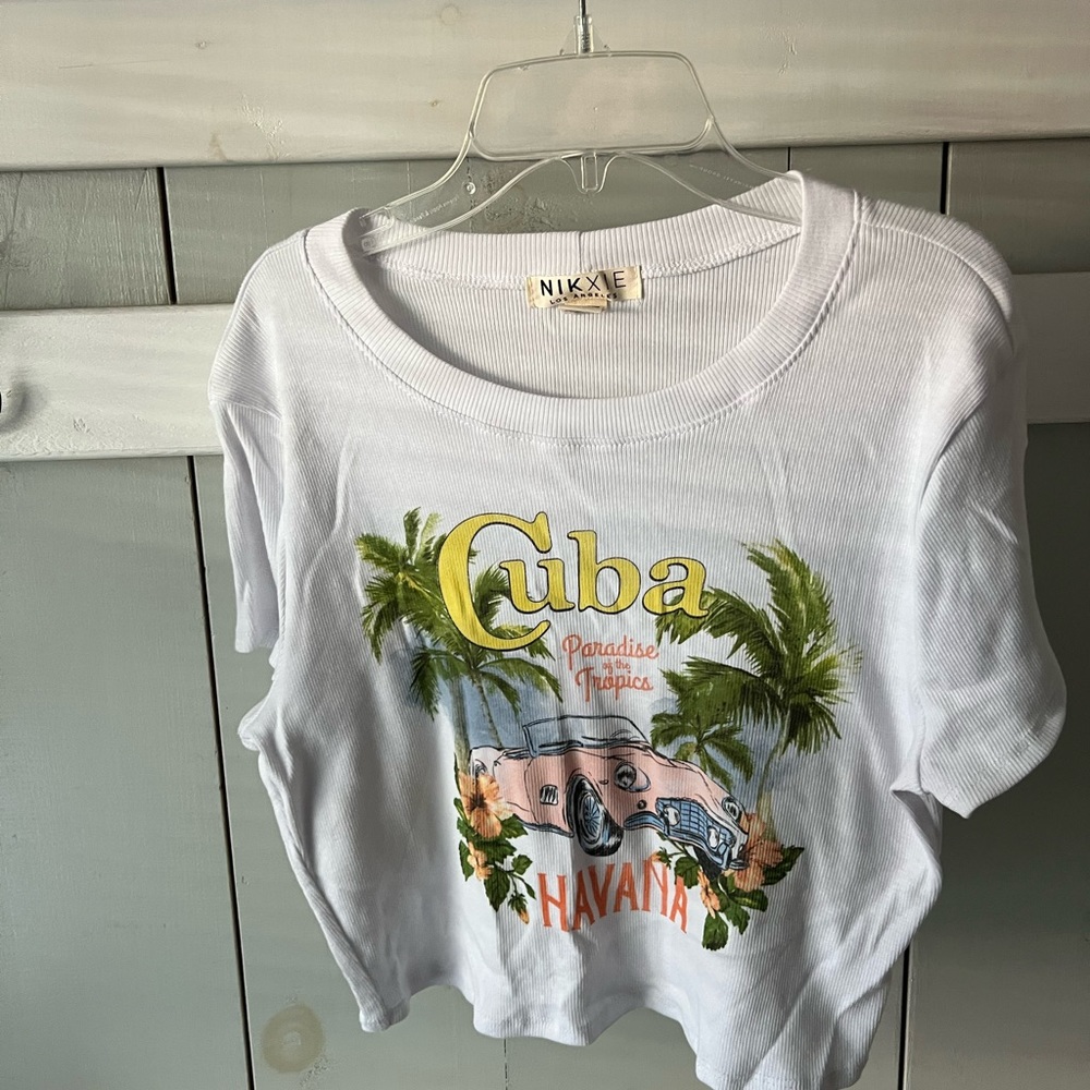 Cuba white crop top
